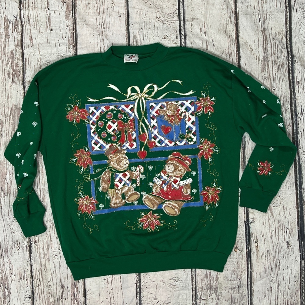 Vintage Nutcracker Ugly Christmas Sweater Xmas Pullover Sweatshirt